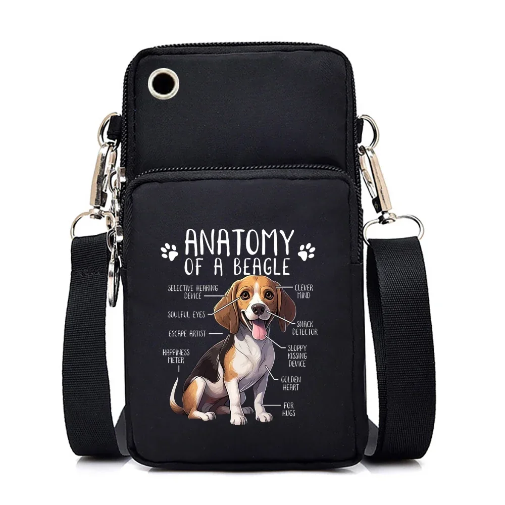 Beagle Anatomy Crossbody Bag