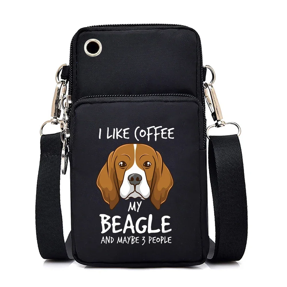 Beagle Coffee Crossbody Bag
