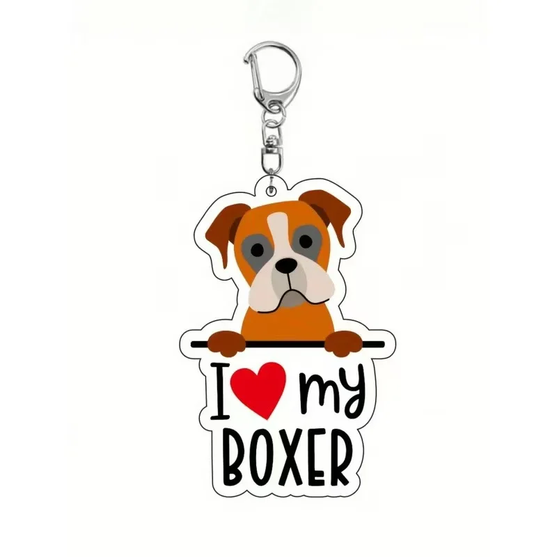 Boxer Love Keychain