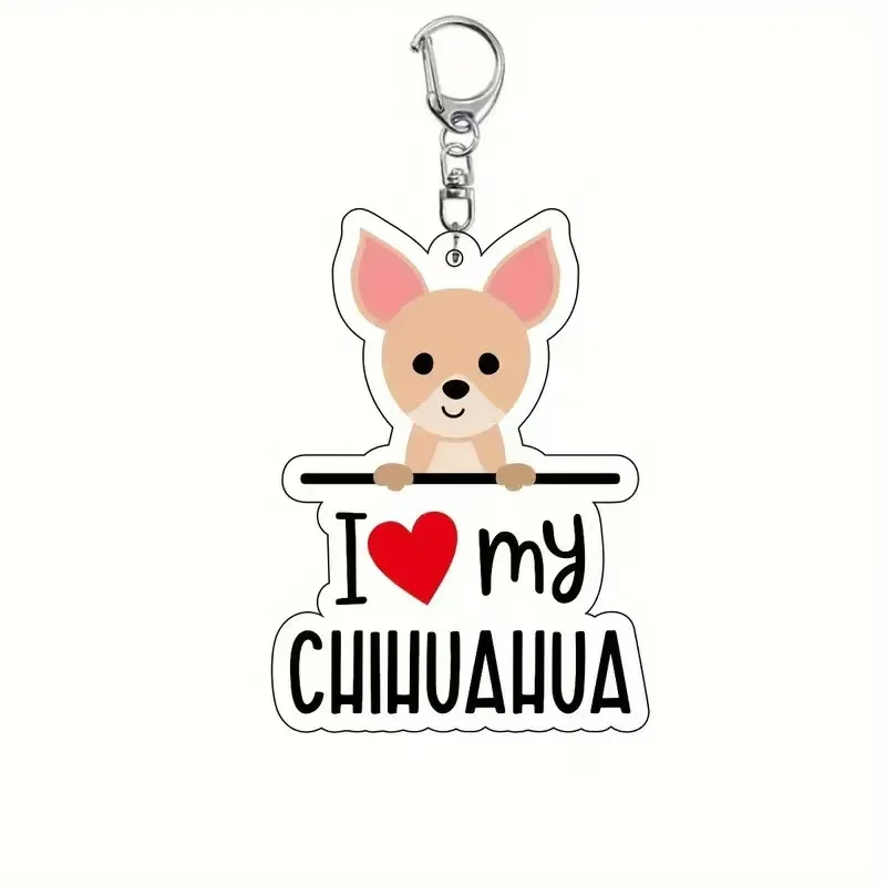 Chihuahua Love Keychain