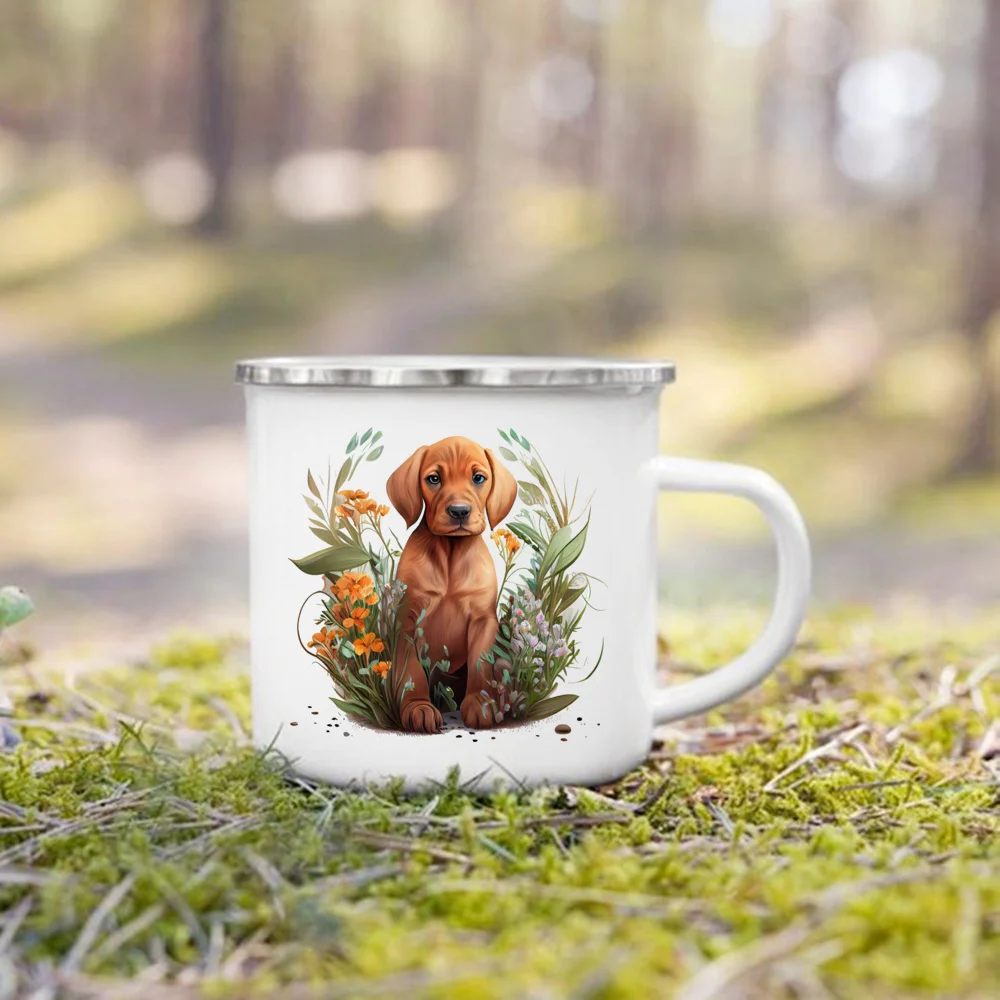 Dachshund Floral Mug