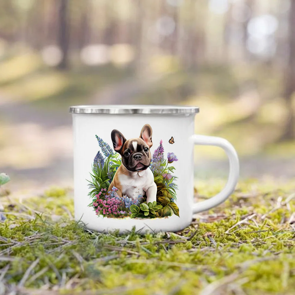 French Bulldog Floral Mug