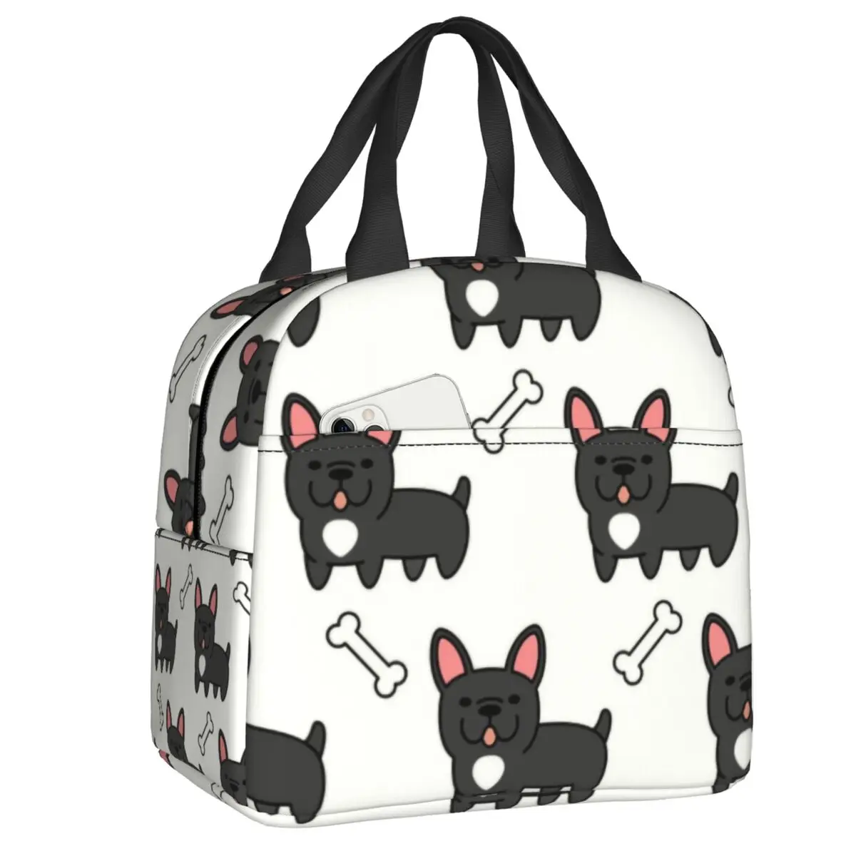 Frenchie and Bones Lunch Bag
