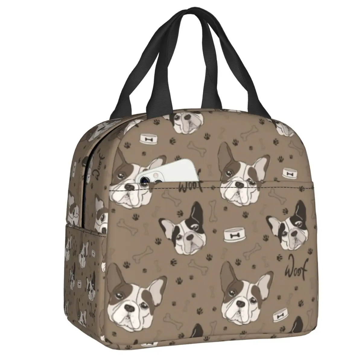 Frenchie Doodles Lunch Bag