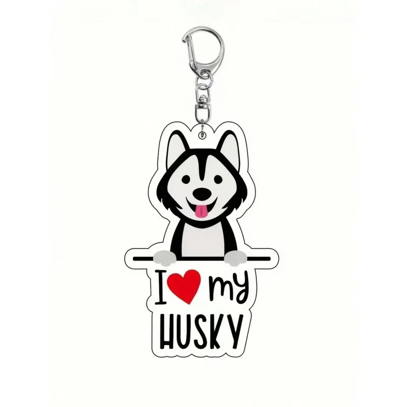 Husky Love Keychain