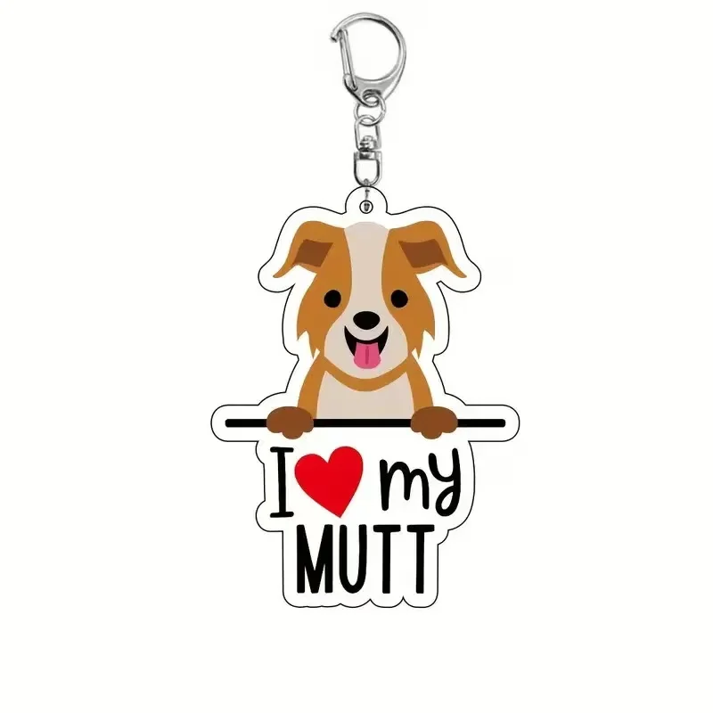 Mixed-Breed Love Keychain