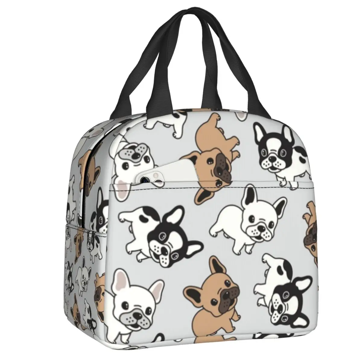 Playful Frenchies Lunch Bag