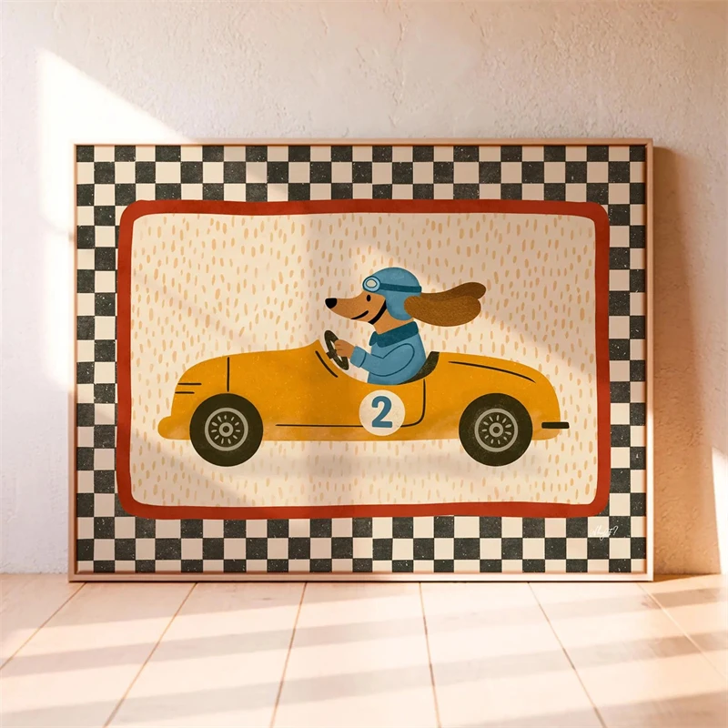 Racing Dog Print