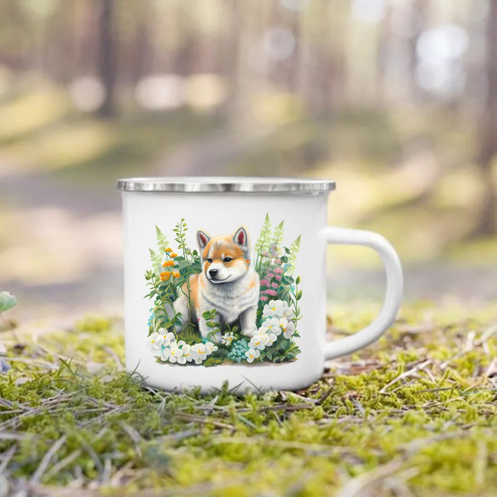 Shiba Inu Floral Mug