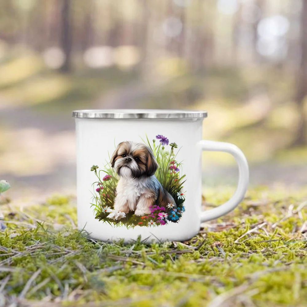 Shih Tzu Floral Mug