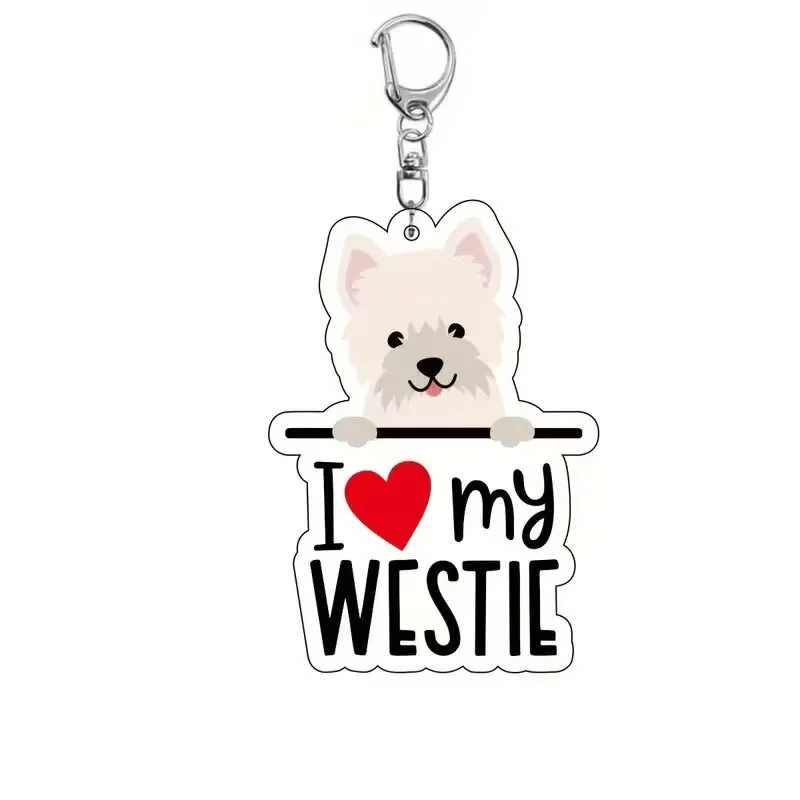 Westie Love Keychain
