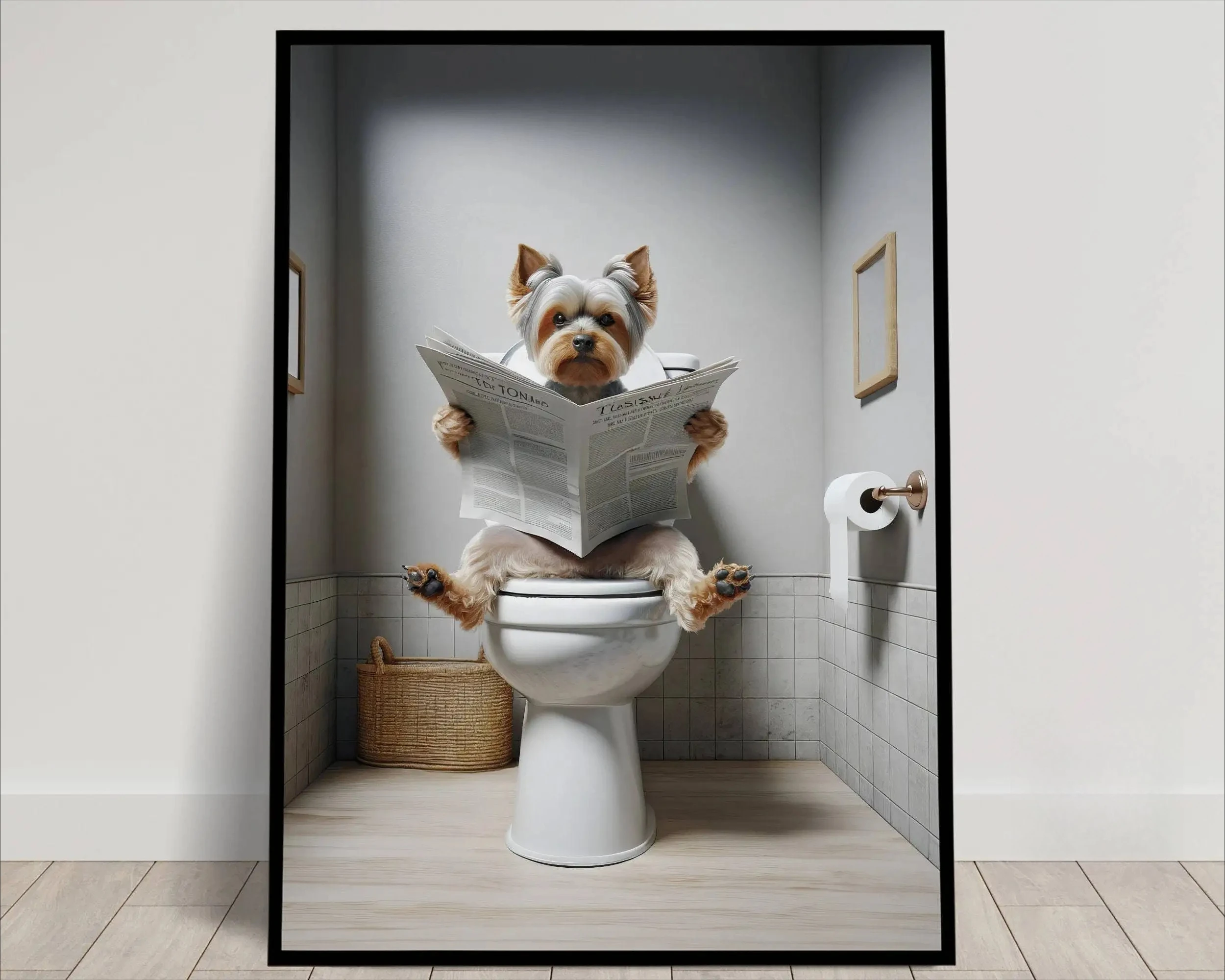 Yorkshire Terrier Bathroom Print
